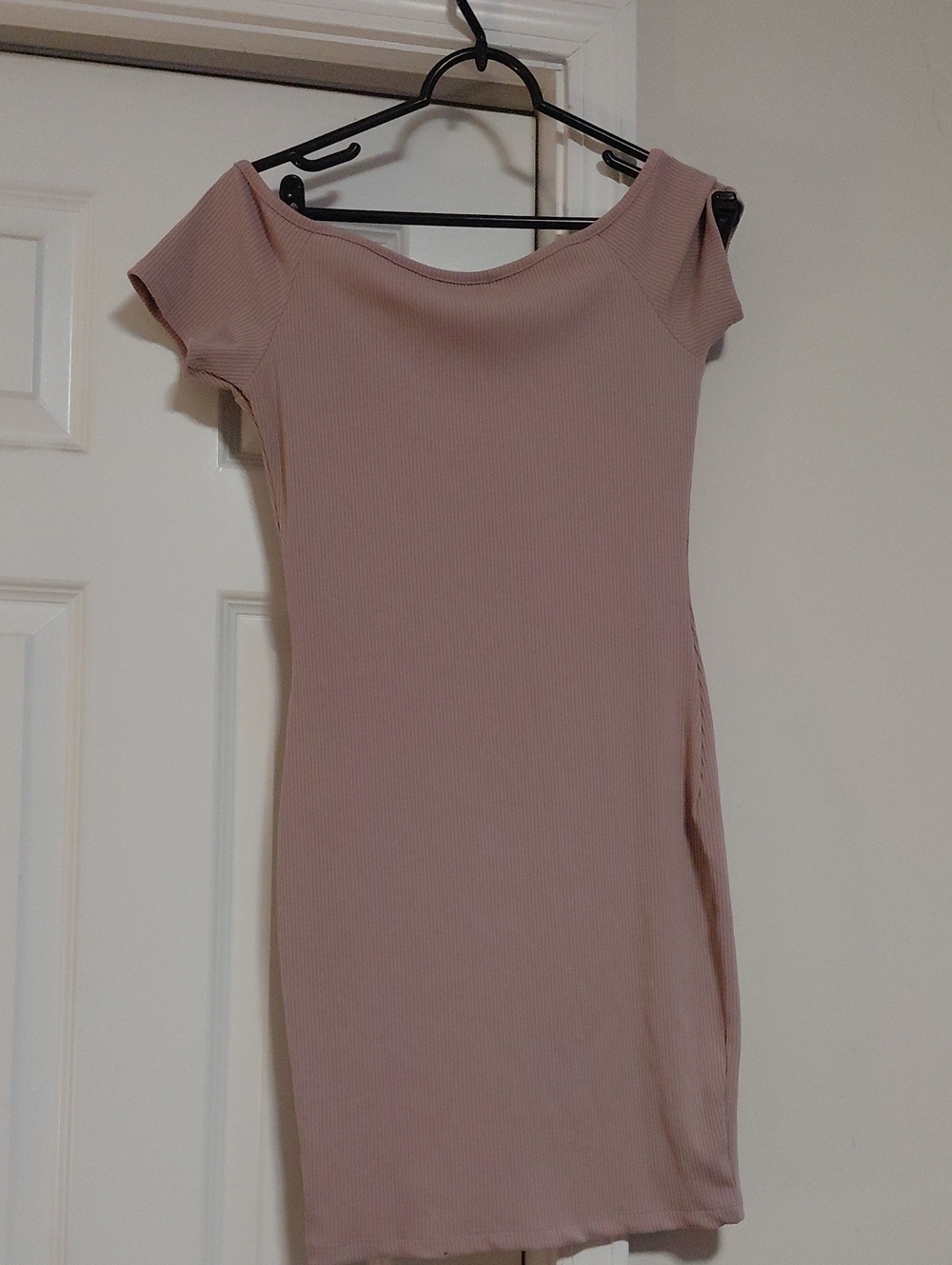 Popular 21 Pink Ribbed Mini Dress - Picture 3 of 3